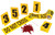 Yellow and Black Crime Scene Kit with Blood Spat Halloween Prop - IMAGE 1