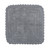 24" Gray Small Square Home and Bathroom Essentials Crochet Bath Mat - IMAGE 1