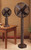 55" Brown Contemporary Fir Bark Standing Floor Fan - IMAGE 3