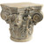 18.5 Brown and Beige Large Roman Column Cap Pedestal - IMAGE 1