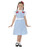 42" Blue and White Checkered Country Girl Child Halloween Costume - Medium - IMAGE 1
