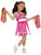 49" Pink and White Cheerleader Girl Child Girl Halloween Costume - Small - IMAGE 1