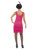 49" Pink and Black Funtime Flapper Women Adult Halloween Costume - X1 - IMAGE 3