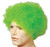Bright Green Unisex Adult Afro Clown Halloween Wig Costume Accessory - One Size - IMAGE 1