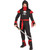 Black and Red Skull Ninja Boy Child Halloween Costume - Medium - IMAGE 1