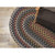7' x 10' Black and Blue All Purpose Handcrafted Reversible Oval Area Throw Rug - IMAGE 3