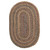 8' x 11' Brown and Beige Rustic Handmade Braided Oval Area Throw Rug - IMAGE 1