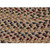 8' x 11' Brown and Beige Rustic Handmade Braided Oval Area Throw Rug - IMAGE 2