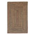 5' x 5' Peanut Brown and Ivory All Purpose Handcrafted Reversible Square Area Throw Rug - IMAGE 1