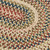 2' x 3' Beige And Green Braided Oval Area Throw Rug - IMAGE 2