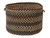14" Chocolate Brown Vintage-Style Round Braided Storage Basket - IMAGE 1