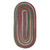 2' x 11' Beige and Red Reversible Handcrafted Oval Braided Runner Rug - IMAGE 1
