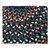 6' Blue and Red Round Hand Braided Area Throw Rug - IMAGE 2