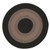 4' Black and Beige All Purpose Handcrafted Reversible Round Wool Area Throw Rug - IMAGE 1