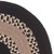 2' x 11' Black and Brown All Purpose Handcrafted Reversible Oval Area Throw Rug Runner - IMAGE 2