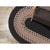 2' x 11' Black and Brown All Purpose Handcrafted Reversible Oval Area Throw Rug Runner - IMAGE 3