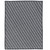 8' x 10' Gray Diagonal Design Rectangular Braided Area Rug - IMAGE 1