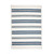 4' x 6' Blue and White Striped Rectangular Area Throw Rug - IMAGE 1