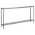 60” Silver Minimalist Console Table with a Storage Shelf - IMAGE 6