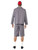 49" Gray and White Schoolboy Men Adult Halloween Costume - Medium - IMAGE 3