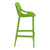 41.25" Green Solid Outdoor Patio Bar Stool - IMAGE 4