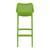 41.25" Green Solid Outdoor Patio Bar Stool - IMAGE 5