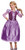 Purple Rapunzel Day Dress Class Girl Toddlers Halloween Costume - Medium - IMAGE 1