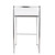 Set of 2 White and Silver Stacker Counter Stool - 31" - IMAGE 5