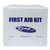 13" Matte White 24 Unit 25-Person First Aid Kit - IMAGE 1