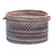 14" Rustic Braided Round Storage Basket - IMAGE 1