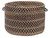 18" Mocha Beige Rustic Round Braided Storage Basket - IMAGE 1