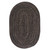 8' Black and Brown Handcrafted Round Braided Area Rug - IMAGE 1