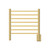 21.25" Gold Small Polished 7 Bar Towel Warmer - IMAGE 2