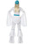 49" White and Blue Super Trooper Women Adult Halloween Costume - Medium - IMAGE 3