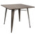 30.50" Espresso Brown Oregon Dining Table in Antique Finish - IMAGE 1