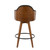 37" Black Faux Leather with Wood Legs Ahoy Counter Barstool - IMAGE 3