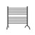 38" Matte Black 10 Cylindrical Brushed Bars Freestanding Towel Warmer - IMAGE 1
