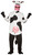 White and Black Halloween Men Cow Costume - IMAGE 1