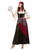 49" Black and White Fortune Teller Women Adult Halloween Costume - Medium - IMAGE 1