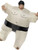 49" White and Black Sumo Wrestler Unisex Adult Halloween Costume - One Size - IMAGE 1