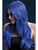 26" Neon Blue Khloe Long Center Parting Women Adult Halloween Wig Costume Accessory - One Size - IMAGE 1