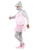 44" Gray and Pink Ballerina Hippo Unisex Adult Halloween Costume - IMAGE 2