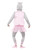 44" Gray and Pink Ballerina Hippo Unisex Adult Halloween Costume - IMAGE 3
