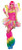 Pink and Green Rainbow Fairly Women Adult Halloween Costume - Medium - IMAGE 1