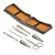 4.25" Gray Leatherette Manicure Set - IMAGE 3