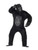 40" Black Gorilla Unisex Adult Halloween Costume with Chest - IMAGE 1