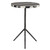 23.8" Black and White Contemporary Round Accent Table - IMAGE 1