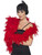 71" Red 1920's Style Fluffy Feather Adult Women Halloween Boa Costume Accessory - IMAGE 1