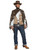 49" Brown and White Authentic Western Wandering Gunman Adult Halloween Costume - Large - IMAGE 4