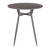 30.25" Espresso Wood-Pressed Grain Round Bamboo Top with Antique Metal Legs Dinette Table - IMAGE 4